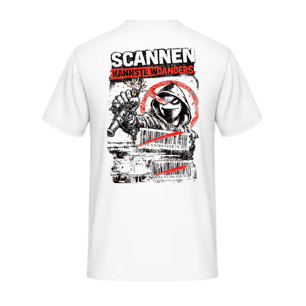 T-Shirt „Scannen kannste woanders“ - Ronny Positiv