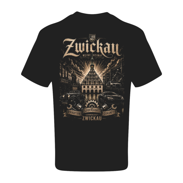 T-Shirt „Zwickau – Automobilstadt mit Herz“